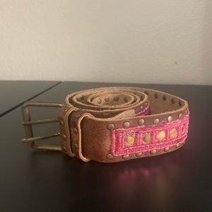 EUC Betsy Johnson leather belt medium